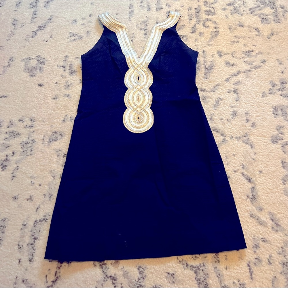 Lilly Pulitzer navy sleeveless dress